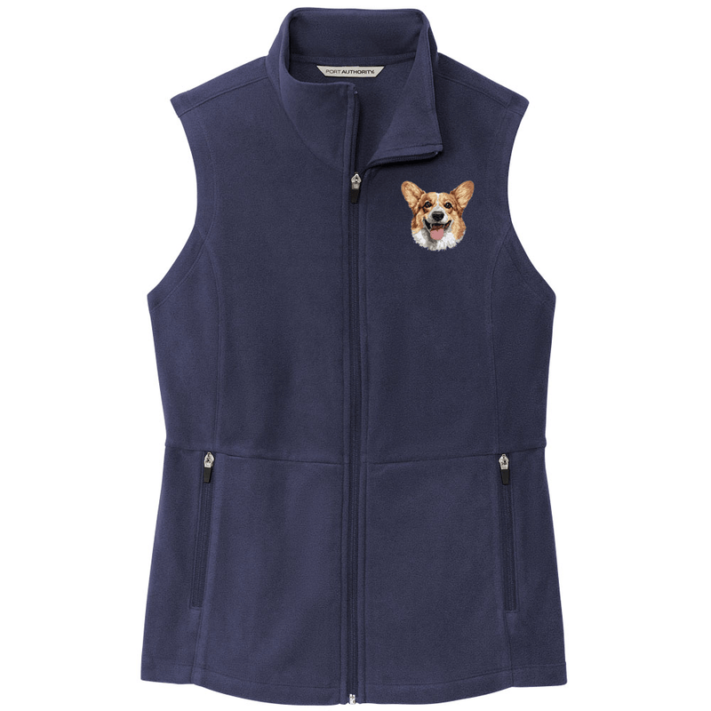 Pembroke Welsh Corgi Embroidered Women's Fleece Vest