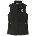 Poodle Embroidered Women's Fleece Vest