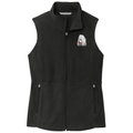 Poodle Embroidered Women's Fleece Vest