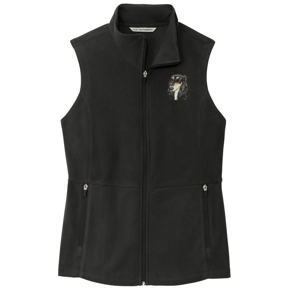 Saluki Embroidered Women's Fleece Vest