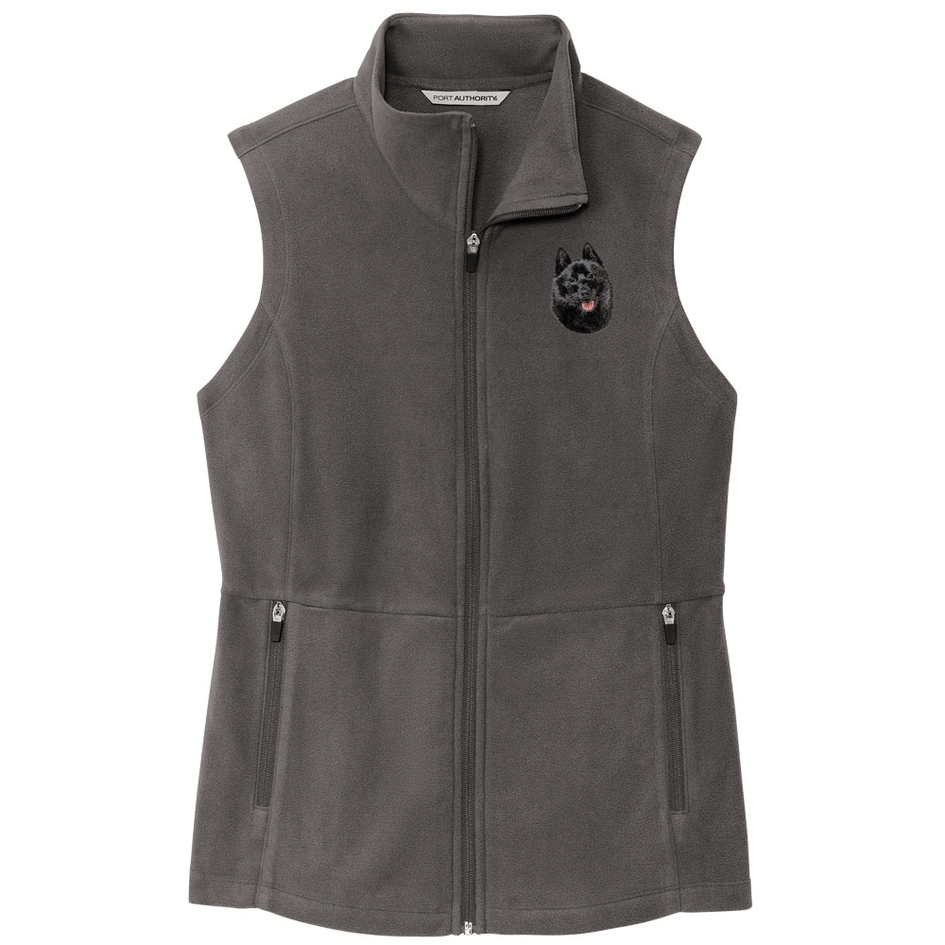 Schipperke Embroidered Women's Fleece Vest