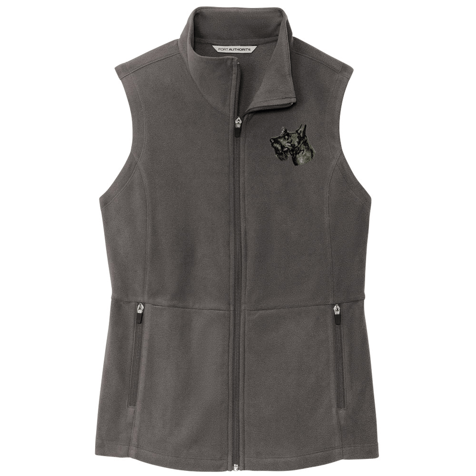 Scottish Terrier Embroidered Women's Fleece Vest