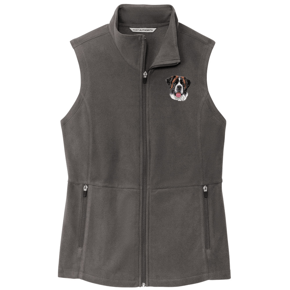 Saint Bernard Embroidered Women's Fleece Vest