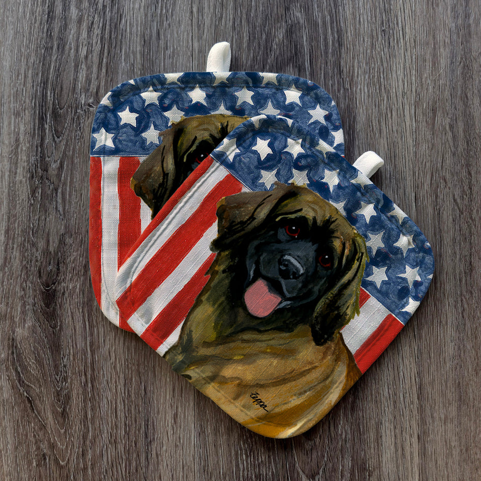 Leonberger  Americana Pot Holder Set