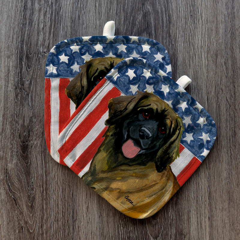 Leonberger  Americana Pot Holder Set