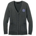 AKC Seal Embroidered Button-Up Cardigan Sweater