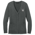 Alaskan Malamute Embroidered Button-Up Cardigan Sweater