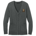 Basset Hound Embroidered Button-Up Cardigan Sweater