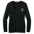 Beauceron Embroidered Button-Up Cardigan Sweater