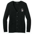 Bernese Mountain Dog Embroidered Button-Up Cardigan Sweater