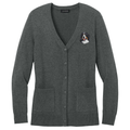 Bernese Mountain Dog Embroidered Button-Up Cardigan Sweater