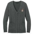 Biewer Terrier Embroidered Button-Up Cardigan Sweater