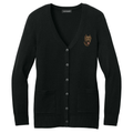 Cane Corso Embroidered Button-Up Cardigan Sweater