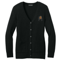 Cavalier King Charles Spaniel Embroidered Button-Up Cardigan Sweater