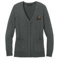 Cavalier King Charles Spaniel Embroidered Button-Up Cardigan Sweater
