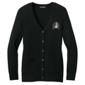 Cavalier King Charles Spaniel Embroidered Button-Up Cardigan Sweater