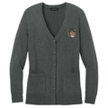 Collie Embroidered Button-Up Cardigan Sweater