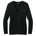 Curly-Coated Retriever Embroidered Button-Up Cardigan Sweater