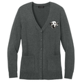 Dalmatian Embroidered Button-Up Cardigan Sweater