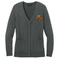 Dogue de Bordeaux Embroidered Button-Up Cardigan Sweater