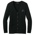German Shepherd Dog Embroidered Button-Up Cardigan Sweater