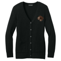 German Shorthaired Pointer Embroidered Button-Up Cardigan Sweater