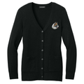Icelandic Sheepdog Embroidered Button-Up Cardigan Sweater