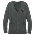 Irish Water Spaniel Embroidered Button-Up Cardigan Sweater