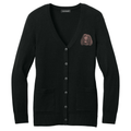 Irish Water Spaniel Embroidered Button-Up Cardigan Sweater
