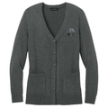 Kerry Blue Terrier Embroidered Button-Up Cardigan Sweater