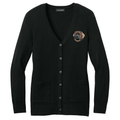 Leonberger Embroidered Button-Up Cardigan Sweater