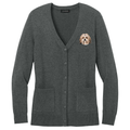 Lhasa Apso Embroidered Button-Up Cardigan Sweater