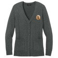 Lhasa Apso Embroidered Button-Up Cardigan Sweater