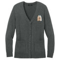 Maltese Embroidered Button-Up Cardigan Sweater
