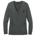 Miniature Pinscher Embroidered Button-Up Cardigan Sweater