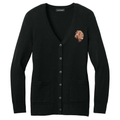 Neapolitan Mastiff Embroidered Button-Up Cardigan Sweater