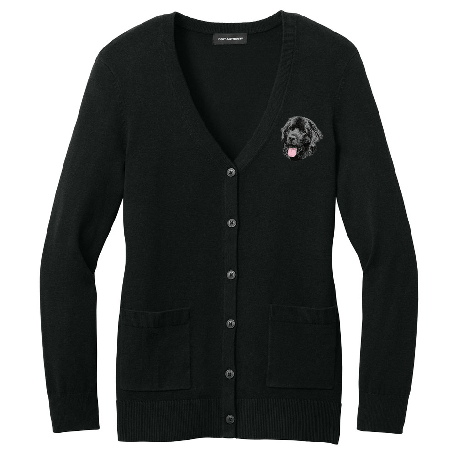 Newfoundland Embroidered Button-Up Cardigan Sweater
