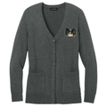 Papillon Embroidered Button-Up Cardigan Sweater