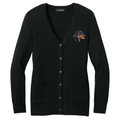Rottweiler Embroidered Button-Up Cardigan Sweater