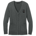 Schipperke Embroidered Button-Up Cardigan Sweater