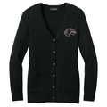 Scottish Deerhound Embroidered Button-Up Cardigan Sweater