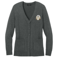 Shih Tzu Embroidered Button-Up Cardigan Sweater