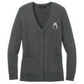 Skye Terrier Embroidered Button-Up Cardigan Sweater