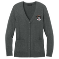 Saint Bernard Embroidered Button-Up Cardigan Sweater