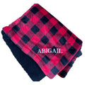 Personalized Buffalo Plaid Holiday Blanket