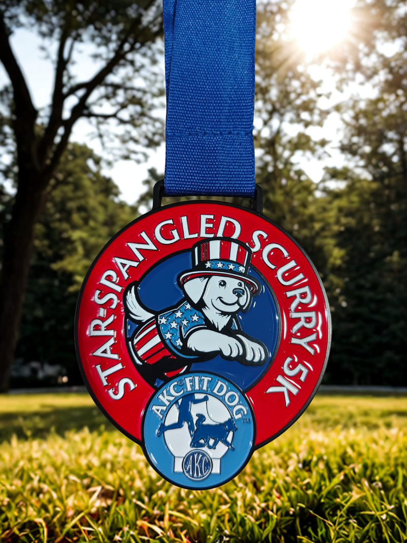 AKC Fit Dog Star Spangled Scurry Medallion - PRE-ORDER