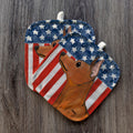 Miniature Pinscher  Americana Pot Holder Set