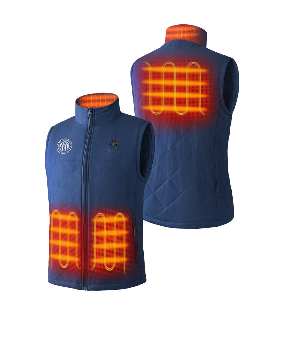 ororo Men's 4-Zone Quilted Heated Vest – American Kennel Club® Edition