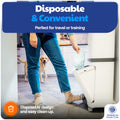 American Kennel Club Male Dog Wrap, Disposable Diapers with Wetness Indicator, Large, 50 Count