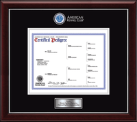 American Kennel Club Masterpiece Medallion Pedigree Frame